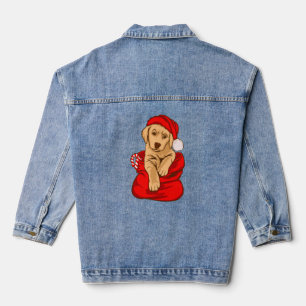 Funny Christmas Hund Vintagen Weihnachten Weihnach Jeansjacke