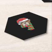 Funny Christmas Hund Xmas Weihnachtsmann Holiday G Untersetzer (angewinkelt)