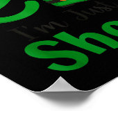 Funny Christmas I'm Not An Elf I'm Just Short Xmas Poster (Ecke)