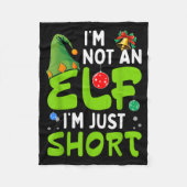 Funny Christmas Im Not An Elf Just Short Xmas Men Fleecedecke (Vorderseite)