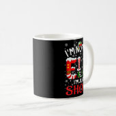 Funny Christmas I'm Not An Elf Just Short Xmas Men Kaffeetasse (VorderseiteRechts)