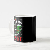 Funny Christmas I'm Not An Elf Just Short Xmas Men Kaffeetasse (Vorderseite Links)