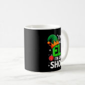 Funny Christmas Im Not An Elf Just Short Xmas Men Kaffeetasse (VorderseiteRechts)