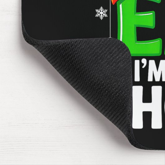 Funny Christmas Im Not An Elf Just Short Xmas Men Mousepad (Ecke)