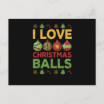 Funny Christmas Inappropriate Dirty Jokes Postkarte<br><div class="desc">This cool graphic is a great design for cheerful women who believe that Santa Claus really exists,  on a merry Christmas Eve. Merry Christmas!</div>