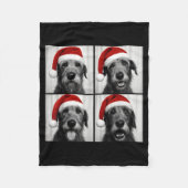 Funny Christmas Irish Wolfhound Santa Dog Lover Ph Fleecedecke (Vorderseite)