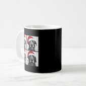 Funny Christmas Irish Wolfhound Santa Dog Lover Ph Kaffeetasse (Vorderseite Links)