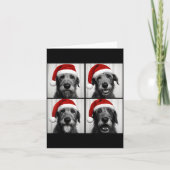 Funny Christmas Irish Wolfhound Santa Dog Lover Ph Karte (Vorderseite)