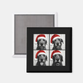 Funny Christmas Irish Wolfhound Santa Dog Lover Ph Magnet (Vorderseite/Rückseite)