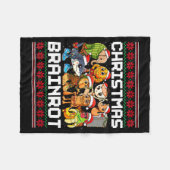 Funny Christmas Italian Brain Rot For Men Women Bo Fleecedecke (Vorderseite (Horizontal))