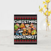 Funny Christmas Italian Brain Rot For Men Women Bo Karte (Gelbe Blume)