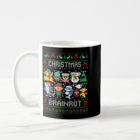 Funny Christmas Italian Brain Rot Italian Brainrot Kaffeetasse (Links)