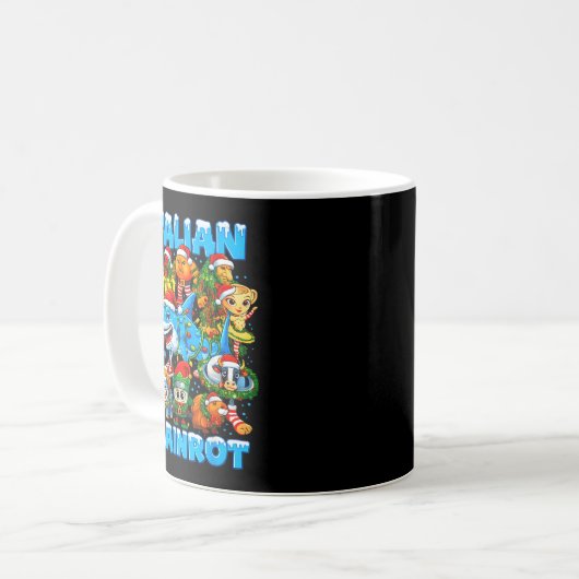 Funny Christmas Italian Brain Rot Italian Brainrot Kaffeetasse (Vorderseite Links)