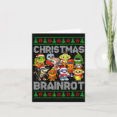 Funny Christmas Italian Brain Rot Italian Brainrot Karte (Vorderseite)