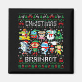 Funny Christmas Italian Brain Rot Italian Brainrot Magnet (Vorne)
