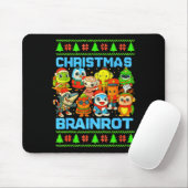 Funny Christmas Italian Brain Rot Italian Brainrot Mousepad (Mit Mouse)