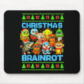 Funny Christmas Italian Brain Rot Italian Brainrot Mousepad (Vorne)