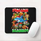 Funny Christmas Italian Brain Rot Italian Brainrot Mousepad (Mit Mouse)