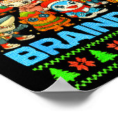 Funny Christmas Italian Brain Rot Italian Brainrot Poster (Ecke)