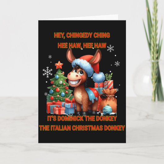 Funny Christmas Italian Christmas Dominick The Karte (Vorderseite)
