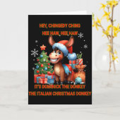 Funny Christmas Italian Christmas Dominick The Karte (Gelbe Blume)