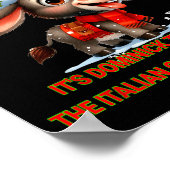 Funny Christmas Italian Christmas Dominick The Poster (Ecke)