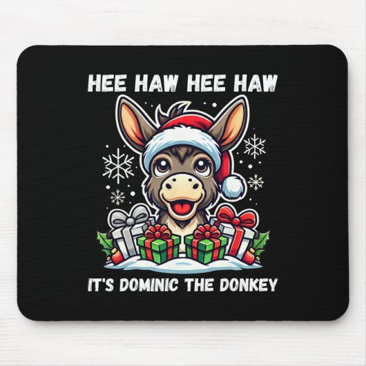 Funny Christmas Italian Christmas Donkey Dominic T Mousepad (Vorne)