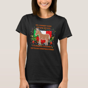 Funny Christmas Italienischer WeihnachtsDonkey Dom T-Shirt