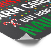 Funny Christmas Its Not Easy Being My Wife's Arm C Poster (Ecke)