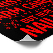 Funny Christmas Its Not Easy Being My Wife's Arm C Poster (Ecke)