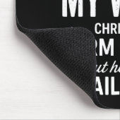 Funny Christmas It's Not Easy Being My Wife's Arm Mousepad (Ecke)