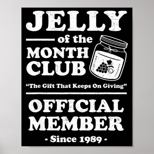 Funny Christmas Jelly Of The Month Club Member Xma Poster (Vorne)