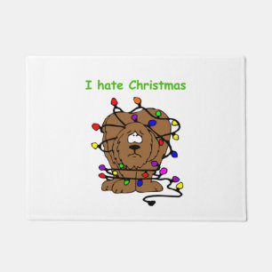 Funny Christmas Joke Dogs Puppies Welpen Urlaub Fußmatte