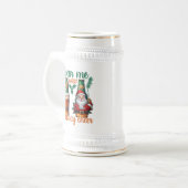 Funny Christmas jubeln Wort Kunst Bierglas (Vorderseite Links)