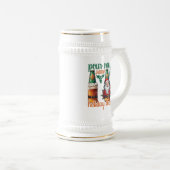 Funny Christmas jubeln Wort Kunst Bierglas (VorderseiteRechts)