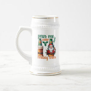 Funny Christmas jubeln Wort Kunst Bierglas