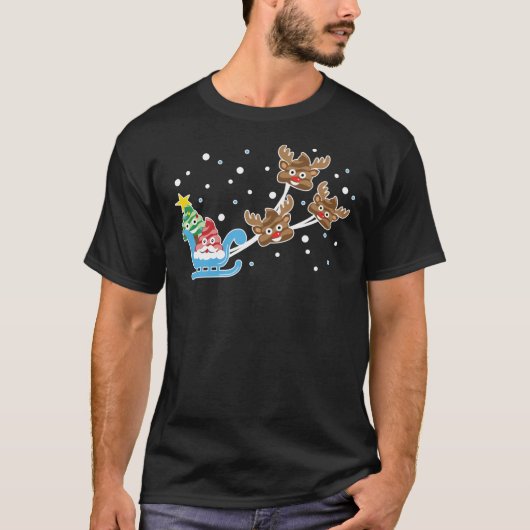 Funny Christmas Kackte Emoji Classic T - Shirt (Vorderseite)