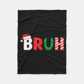 Funny Christmas Kids Bruh Christmas Shirt Teens Bo Fleecedecke (Vorderseite)