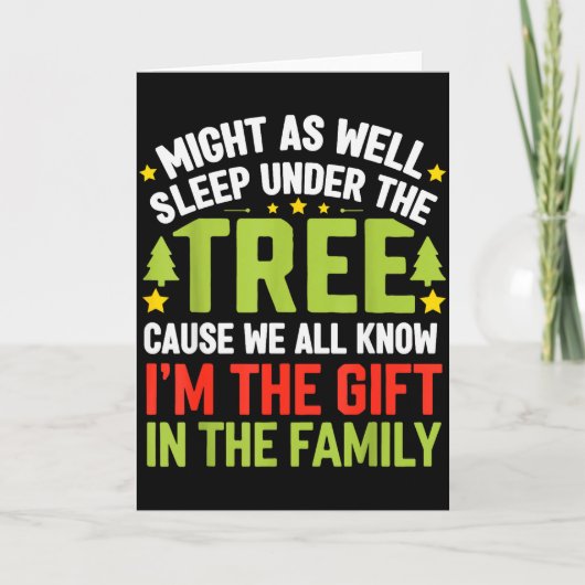 Funny Christmas Kids Mens Christmas Pajamas Women Karte (Vorderseite)