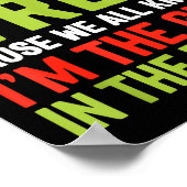 Funny Christmas Kids Mens Christmas Pajamas Women Poster (Ecke)