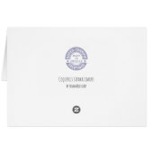 Funny Christmas Lemurs Grußkarte (Rückseite Horizontal)