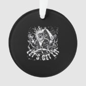 Funny Christmas Let's Get Lit Party Classic Ornament (Vorderseite)