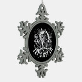 Funny Christmas Let's Get Lit Party Classic Schneeflocken Zinn-Ornament (Links)