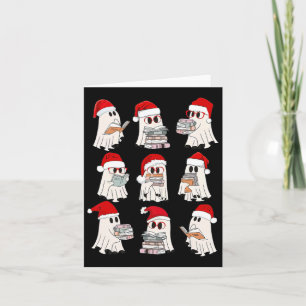 Funny Christmas Library Teacher Karte