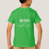 Funny Christmas Lieber Weihnachten Ich kann Skript T-Shirt (Rückseite)