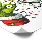 Funny Christmas Lights 6 7 Meme Six Seven Matching Poster (Ecke)