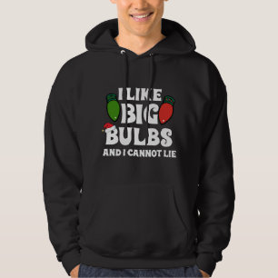 Funny Christmas Lights I like Big Bulbs Match F Hoodie