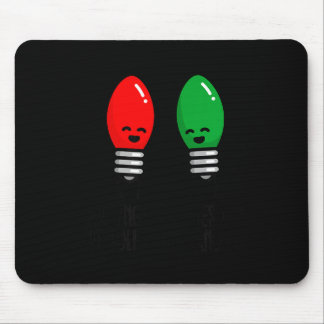 Funny Christmas Lights Pun Working Over Holidays_  Mousepad