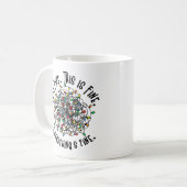 Funny Christmas Lights Sprichwort Kaffeetasse (Vorderseite Links)