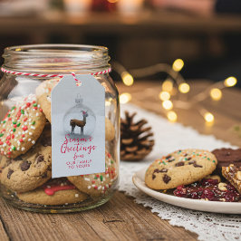 Funny Christmas Llama Jahreszeit Grüße Tags Gesche Geschenkanhänger